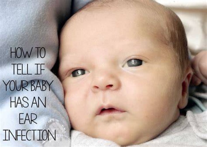 How can you tell if a baby has an ear infection at home?