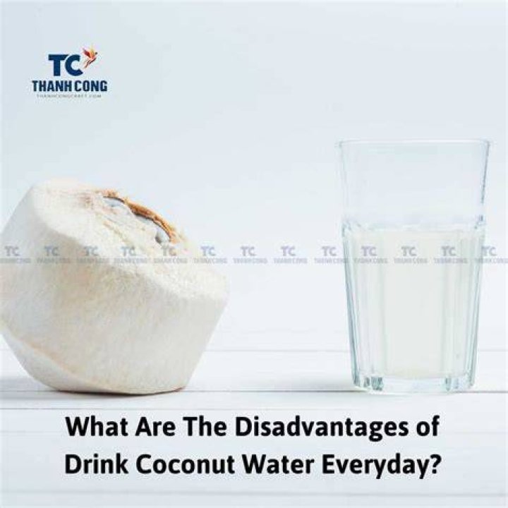 What are the disadvantages of drinking coconut water daily?