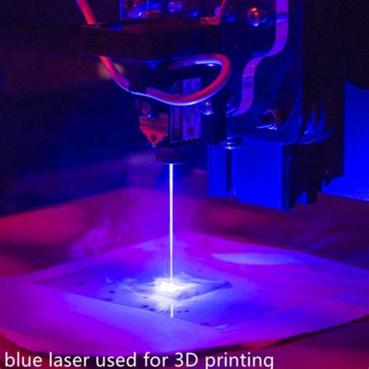 What is a blue laser used for?