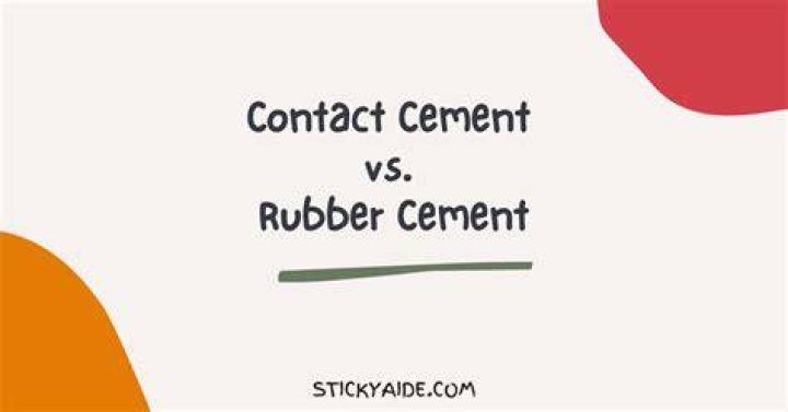 What is the difference between rubber cement and contact cement?