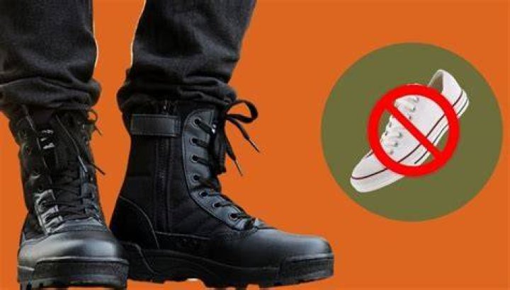 Why do soldiers wear combat boots?
