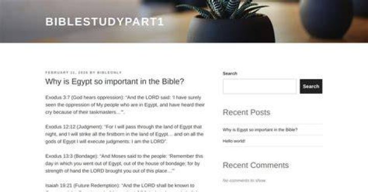 Why is Egypt so important in the Bible?